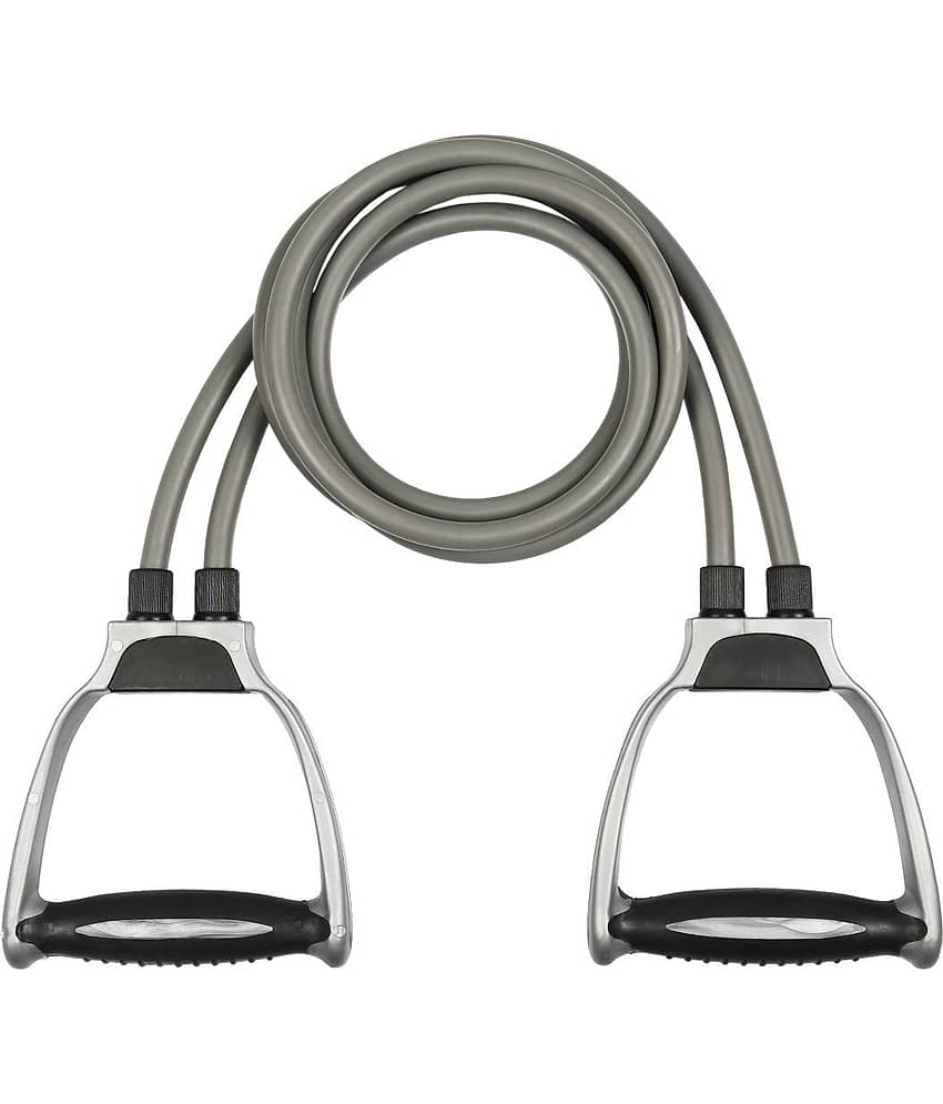SIGNATRON Exercise Band, Stretch Resistance Band, Equipment Tube Cords With Foam Handle For Workout - Sports and Fitness Equipment | Buy online on ZillyBuy