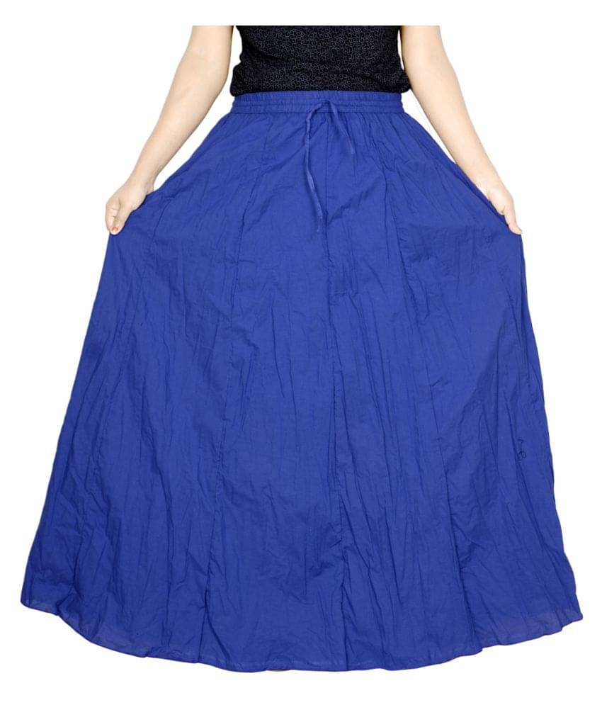 Sttoffa Cotton Broomstick Skirt - Blue Sttoffa Cotton Broomstick Skirt - Blue