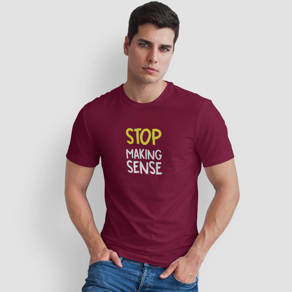 The Twenty Eight Pack of 1 Cotton Regular Fit Men's T-Shirt ( Maroon ) The Twenty Eight Pack of 1 Cotton Regular Fit Men's T-Shirt ( Maroon )