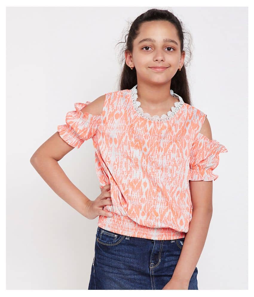 Abstract Angelic Stylized Girl Top