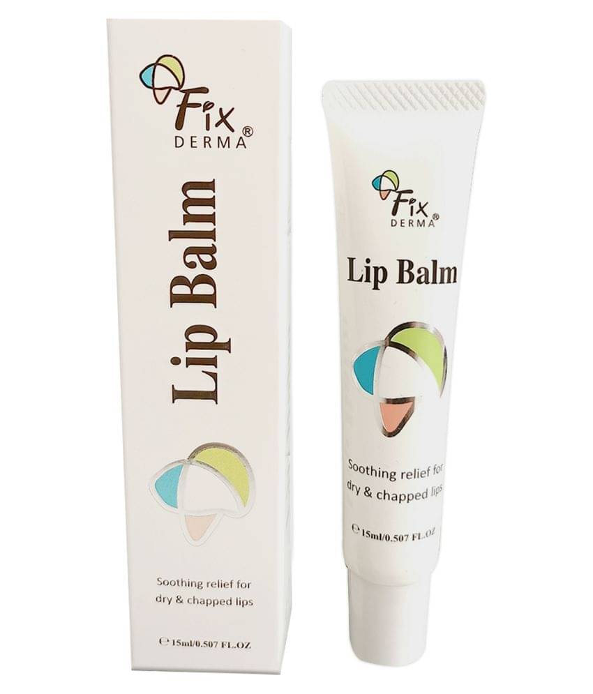     			FIXDERMA Lip Balm With Vitamin C & E For Dark Dry & Chapped Lips, 15ml, (Pack of 1)