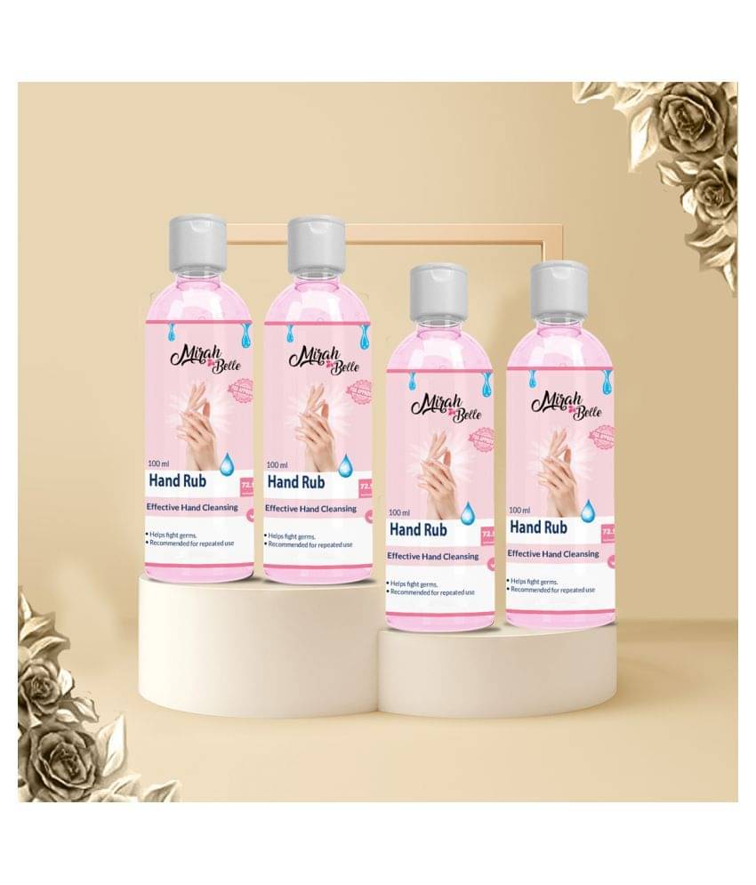     			Mirah Belle Hand Rub Sanitizer ( 72.9% Alcohol )100 mL Pack of 4