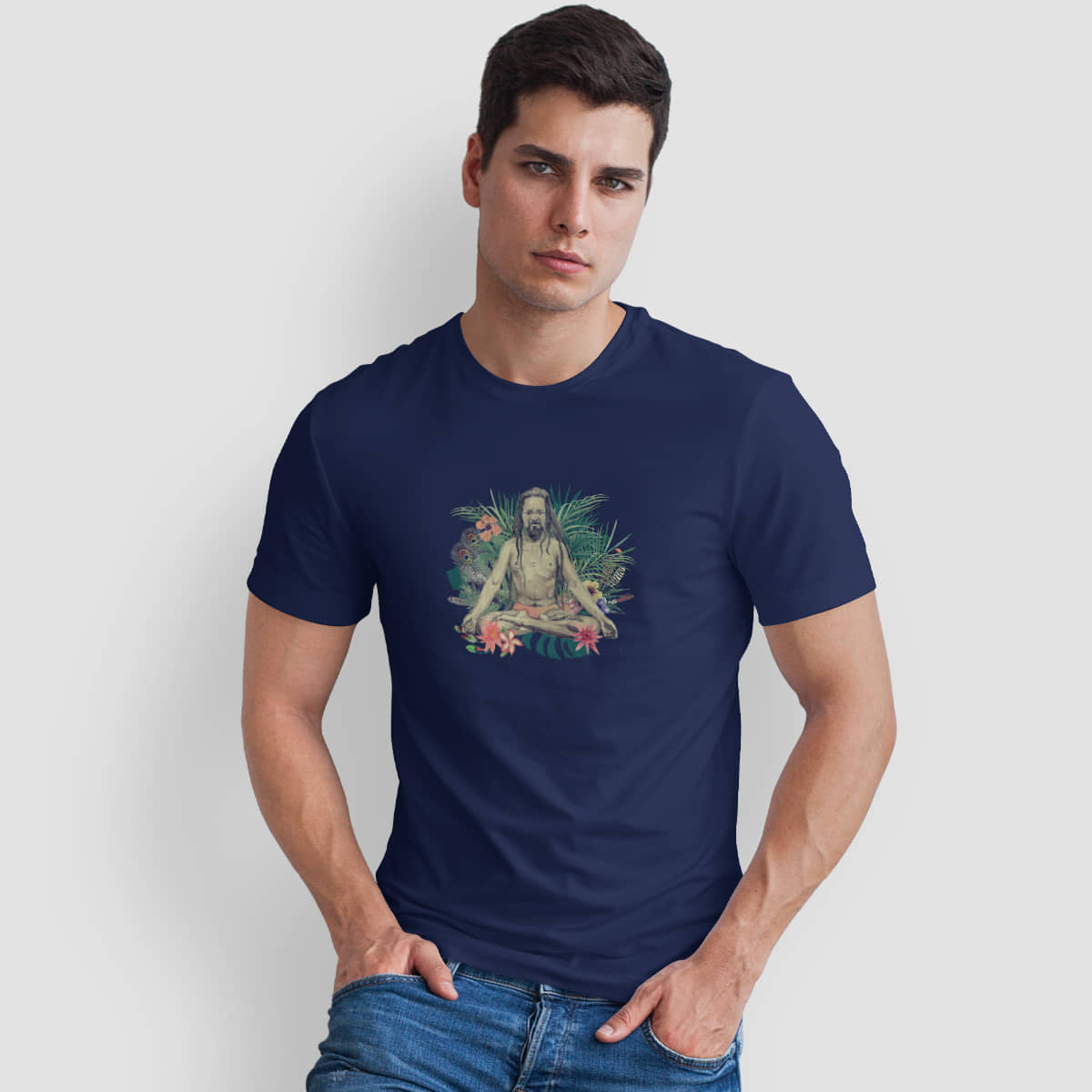 The Twenty Eight Pack of 1 Cotton Regular Fit Men's T-Shirt ( Blue )