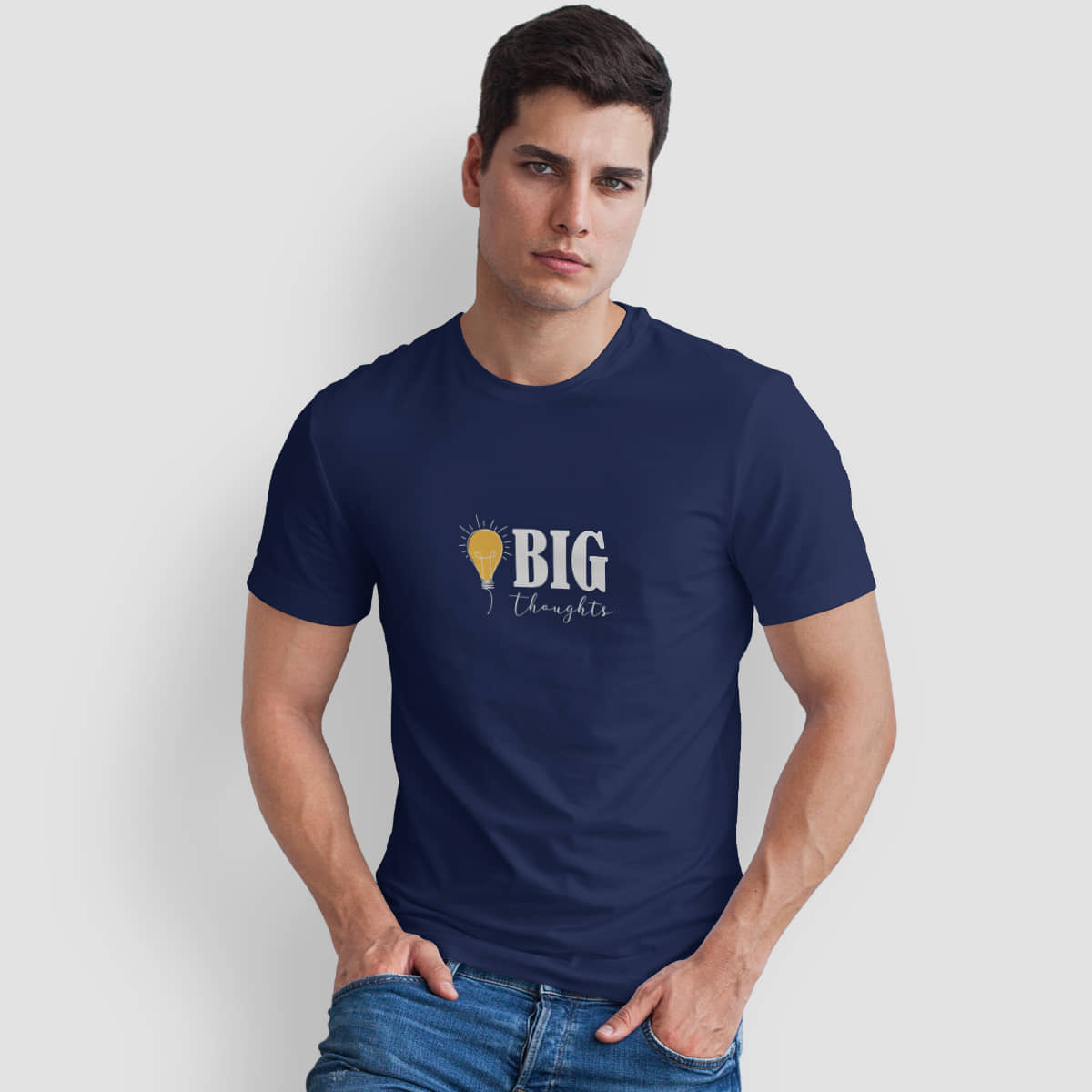 The Twenty Eight Pack of 1 Cotton Regular Fit Men's T-Shirt ( Blue )