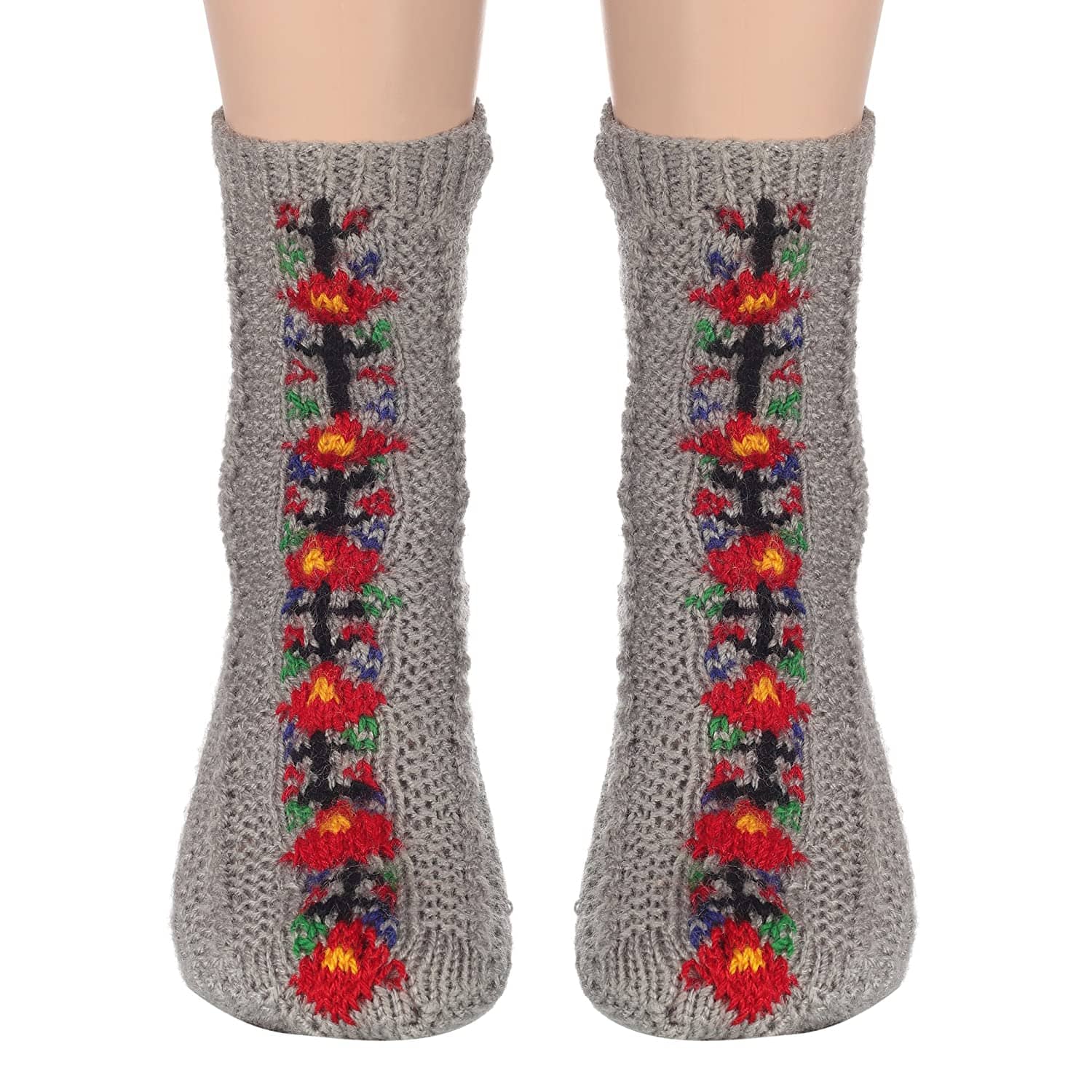 KC Store - Light Grey Woollen  Women's Ankle Length Socks ( Pack of 1 ) - Socks | Buy online on ZillyBuy
