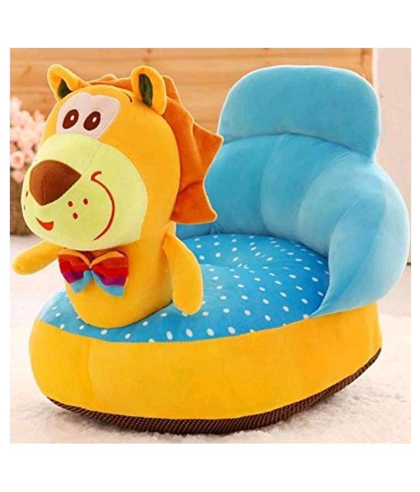     			Tiger Shape Baby Soft Plush Cushion Baby Sofa Seat OR Rocking Chair for Kids(0 to 4 Years) Yellow