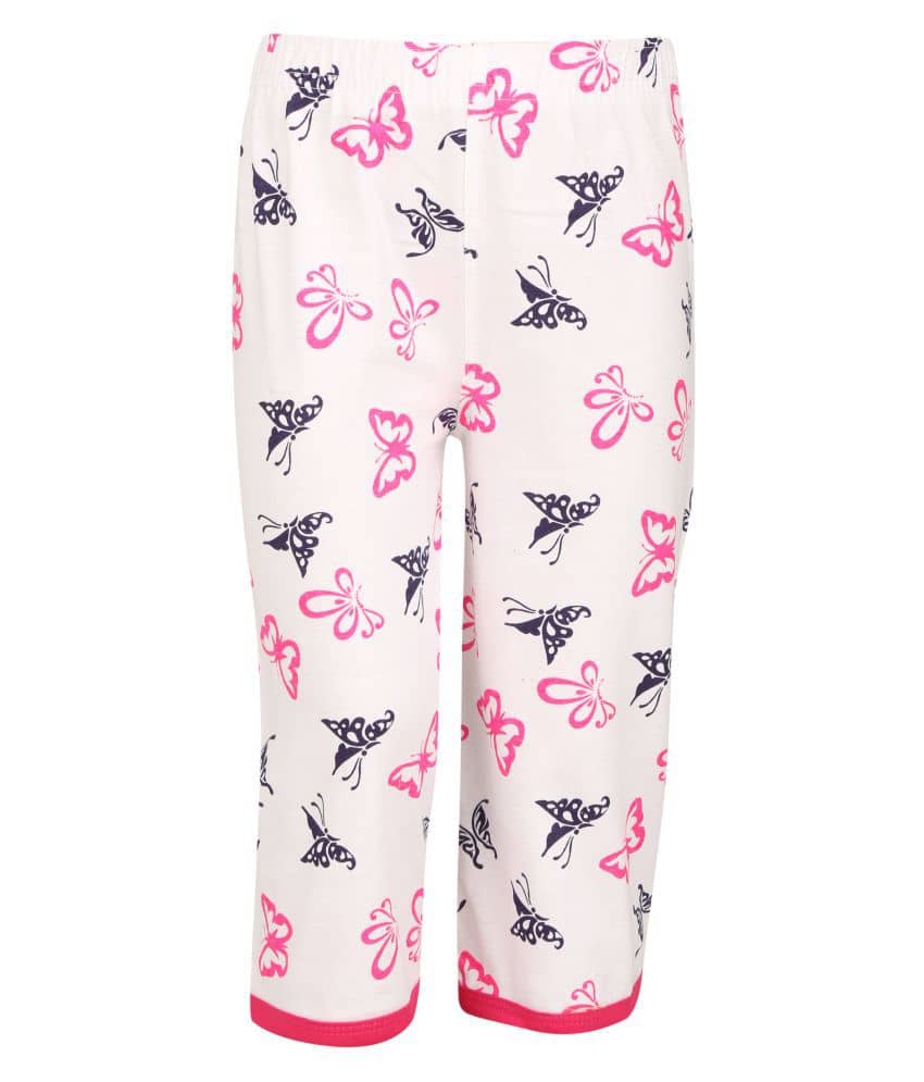 Sini Mini Pack of 1 Girls Cotton Capris ( Multicolor )