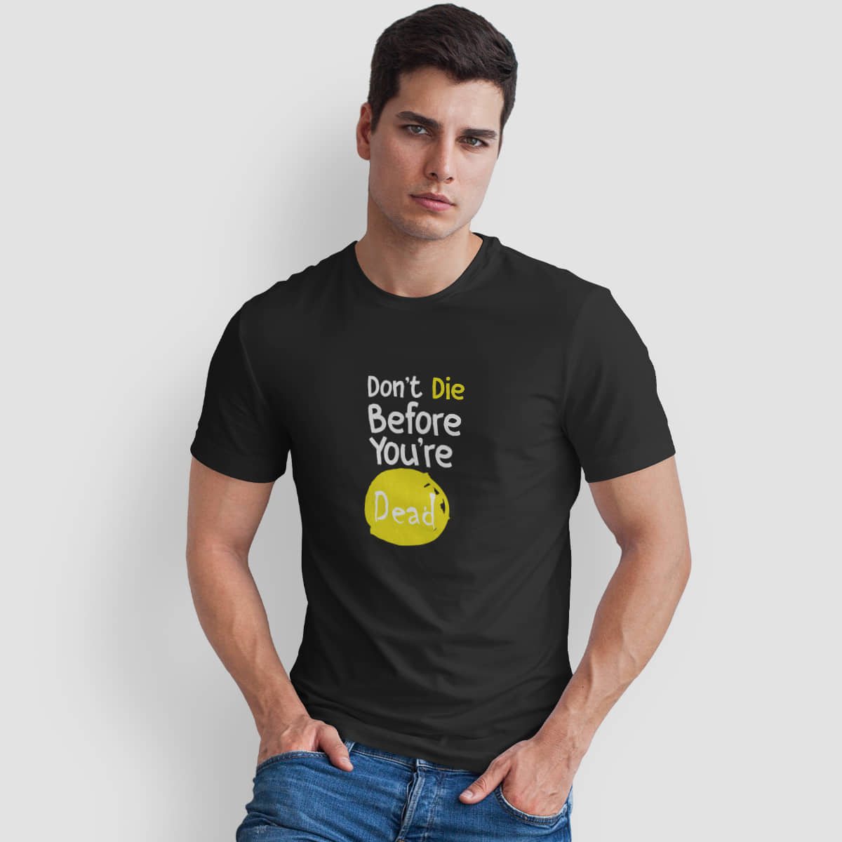 The Twenty Eight Pack of 1 Cotton Regular Fit Men's T-Shirt ( Black )