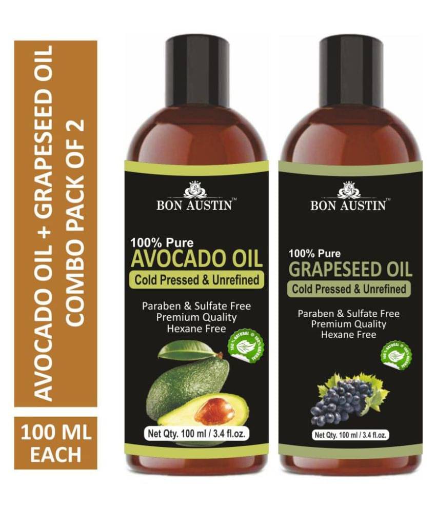 Bon Austin Premium Avocado & Grapeseed Oil 100 mL Pack of 2 Bon Austin Premium Avocado & Grapeseed Oil 100 mL Pack of 2
