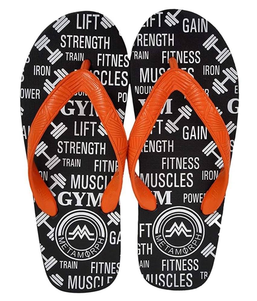     			METAMORPH Black Slide Flip flop