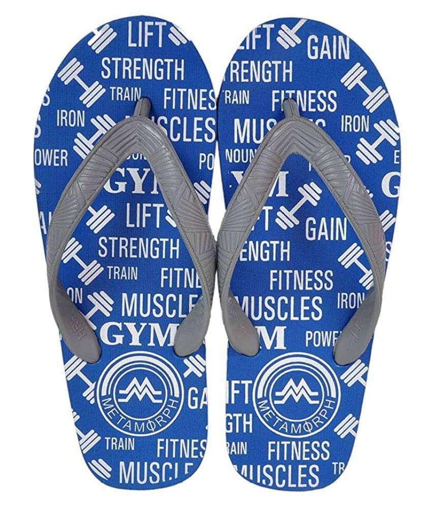     			METAMORPH Blue Slide Flip flop