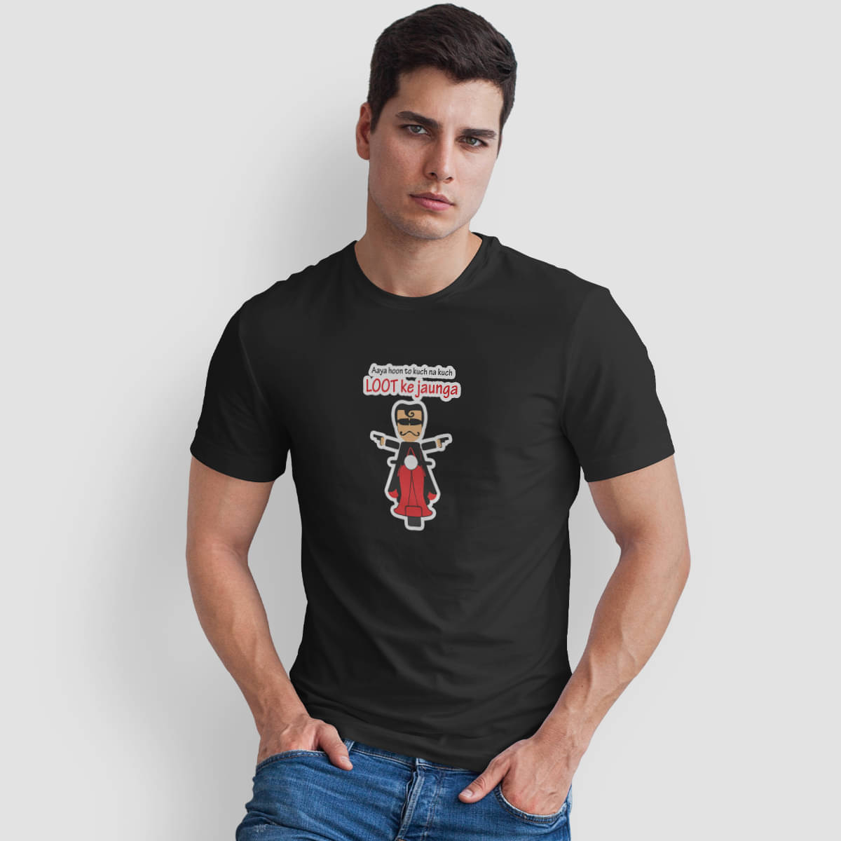     			The Twenty Eight Pack of 1 Cotton Regular Fit Men's T-Shirt ( Black )