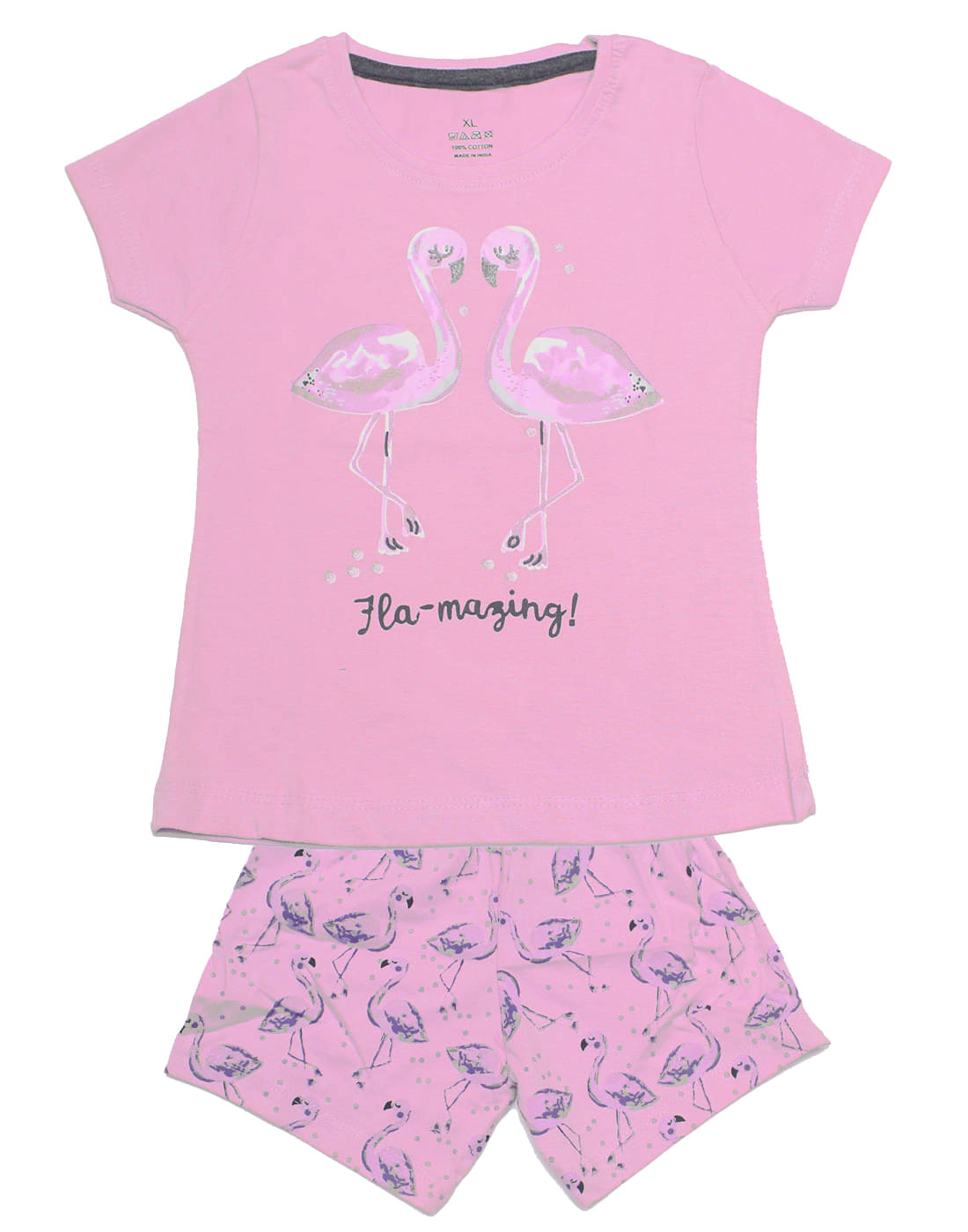     			Babeezworld Baby Girl's Cotton Cut Sleeve Regular Fit Top with shorts