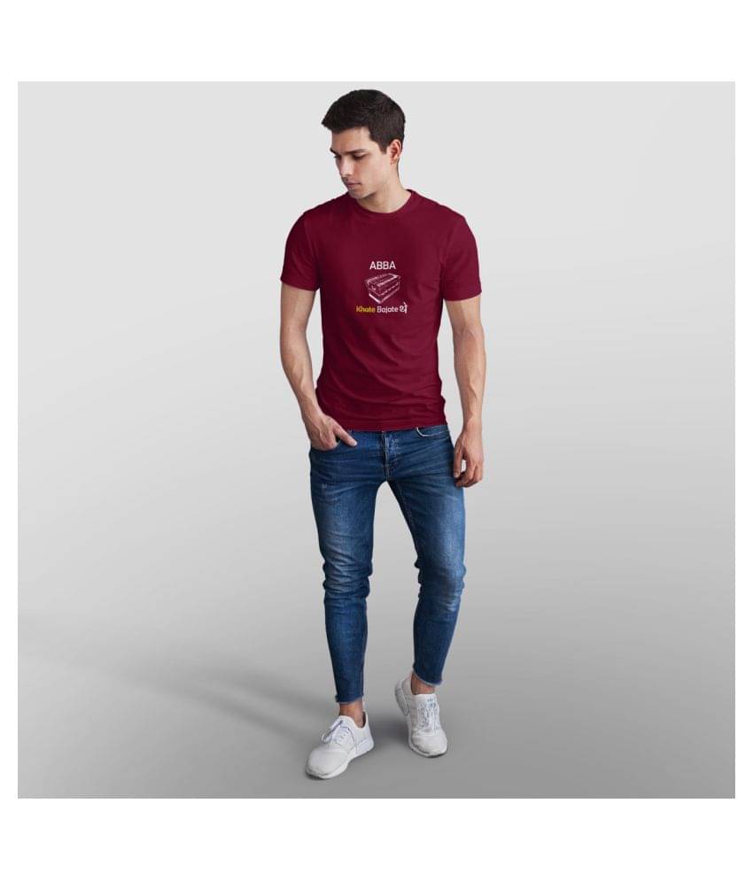 The Twenty Eight Pack of 1 Cotton Regular Fit Men's T-Shirt ( Maroon ) The Twenty Eight Pack of 1 Cotton Regular Fit Men's T-Shirt ( Maroon )
