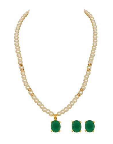     			vishakapearlsandjewellers Alloy Multi Color Contemporary Contemporary/Fashion Necklaces Set