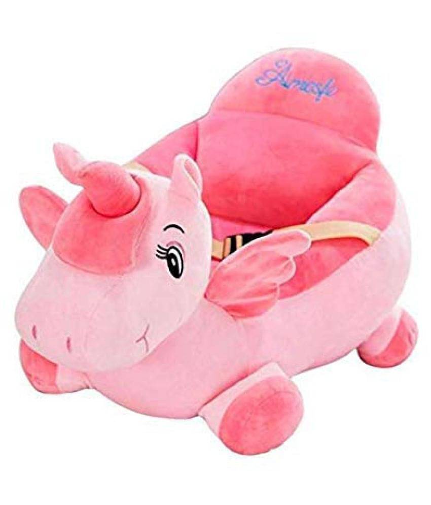     			Daa Best  Unicorn Shape Soft Plush Cushion Baby Sofa Seat or Rocking Chair for Kids with Supportive Belt 0 to 2 Years (Unicorn)