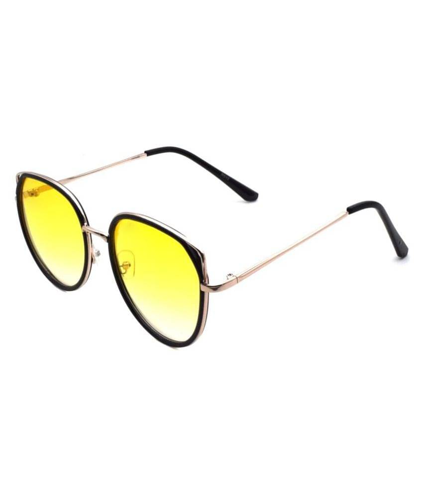     			Peter Jones - Gold Oversized Sunglasses ( Pack of 1 )