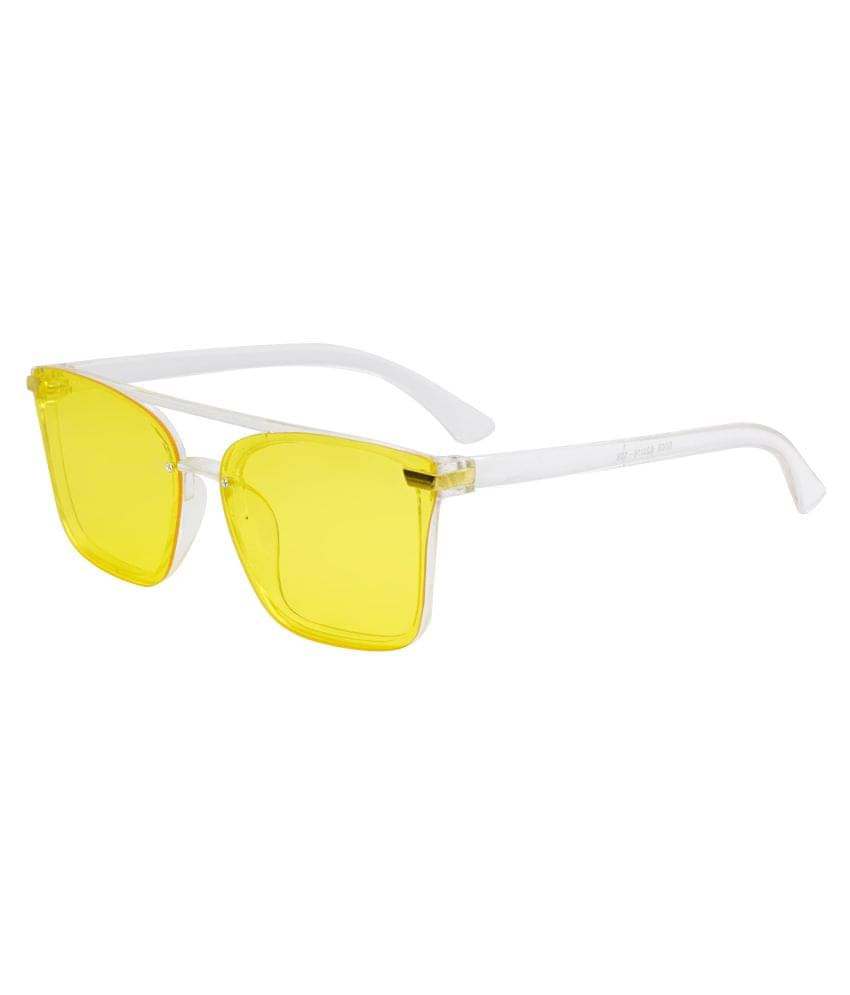     			Peter Jones - White Square Sunglasses ( Pack of 1 )