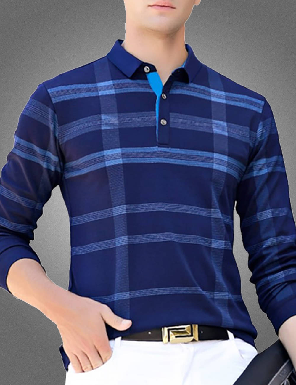 Eyebogler Pack of 1 Cotton Blend Regular Fit Men's Polo T-Shirt ( Navy ) Eyebogler Pack of 1 Cotton Blend Regular Fit Men's Polo T-Shirt ( Navy )