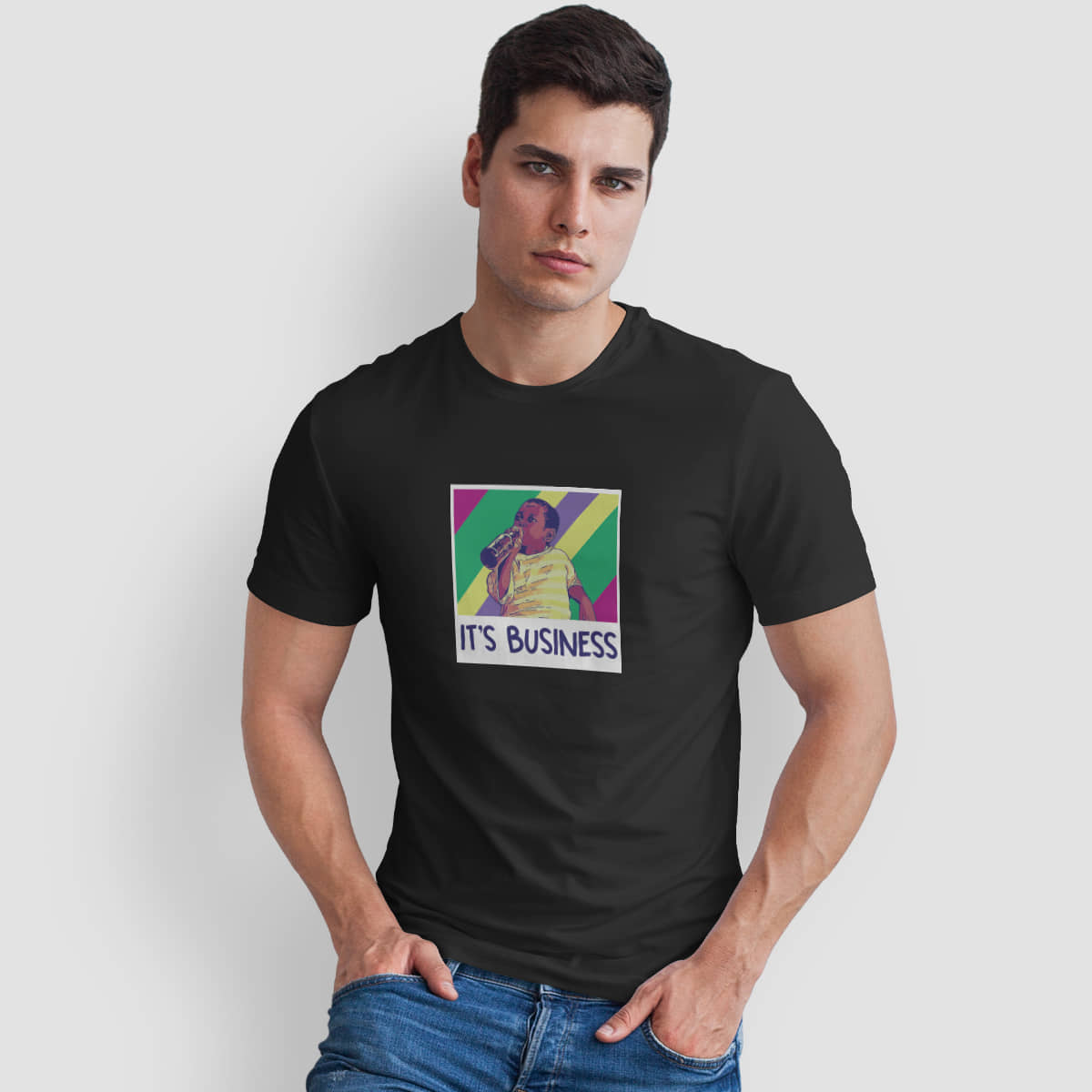 The Twenty Eight Pack of 1 Cotton Regular Fit Men's T-Shirt ( Black )