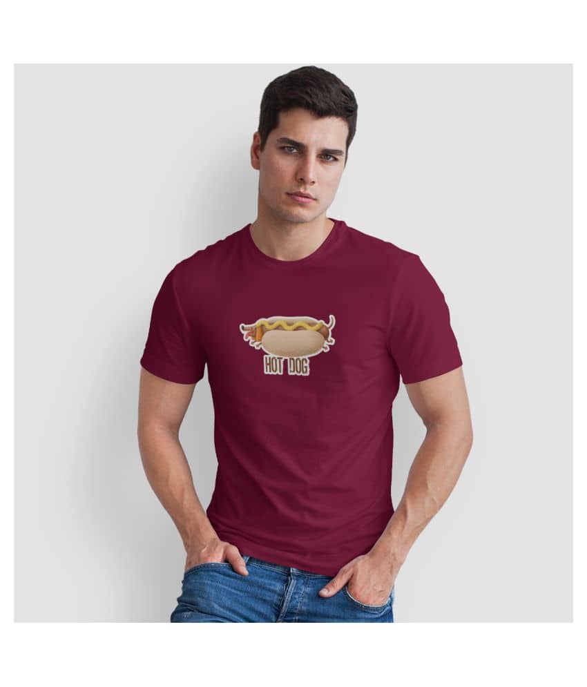 The Twenty Eight Pack of 1 Cotton Regular Fit Men's T-Shirt ( Maroon )