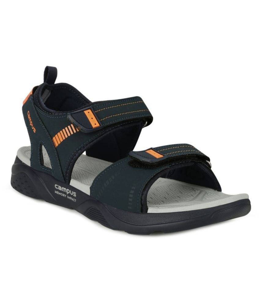     			Campus Navy Synthetic Floater Sandals