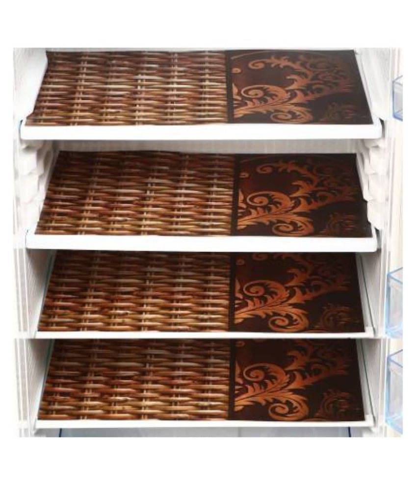 Revexo Set of 4 PVC Multi Fridge Mats Revexo Set of 4 PVC Multi Fridge Mats
