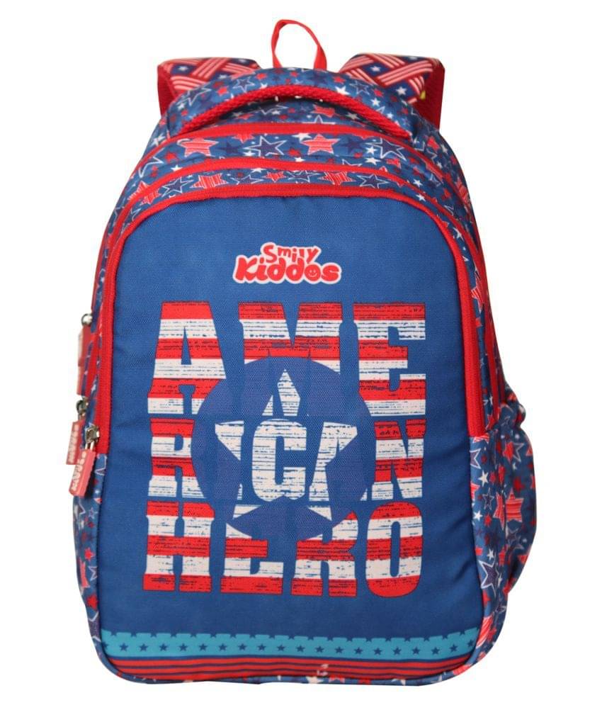    			Smily Kiddos 25 Ltrs Blue School Bag for Boys & Girls