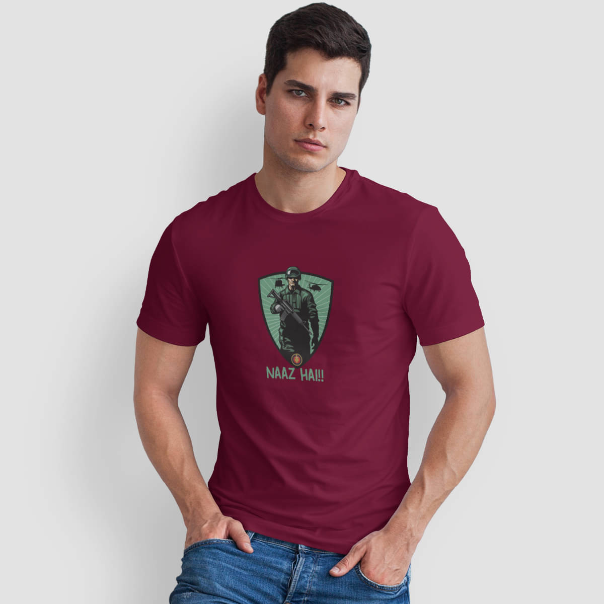     			The Twenty Eight Pack of 1 Cotton Regular Fit Men's T-Shirt ( Maroon )