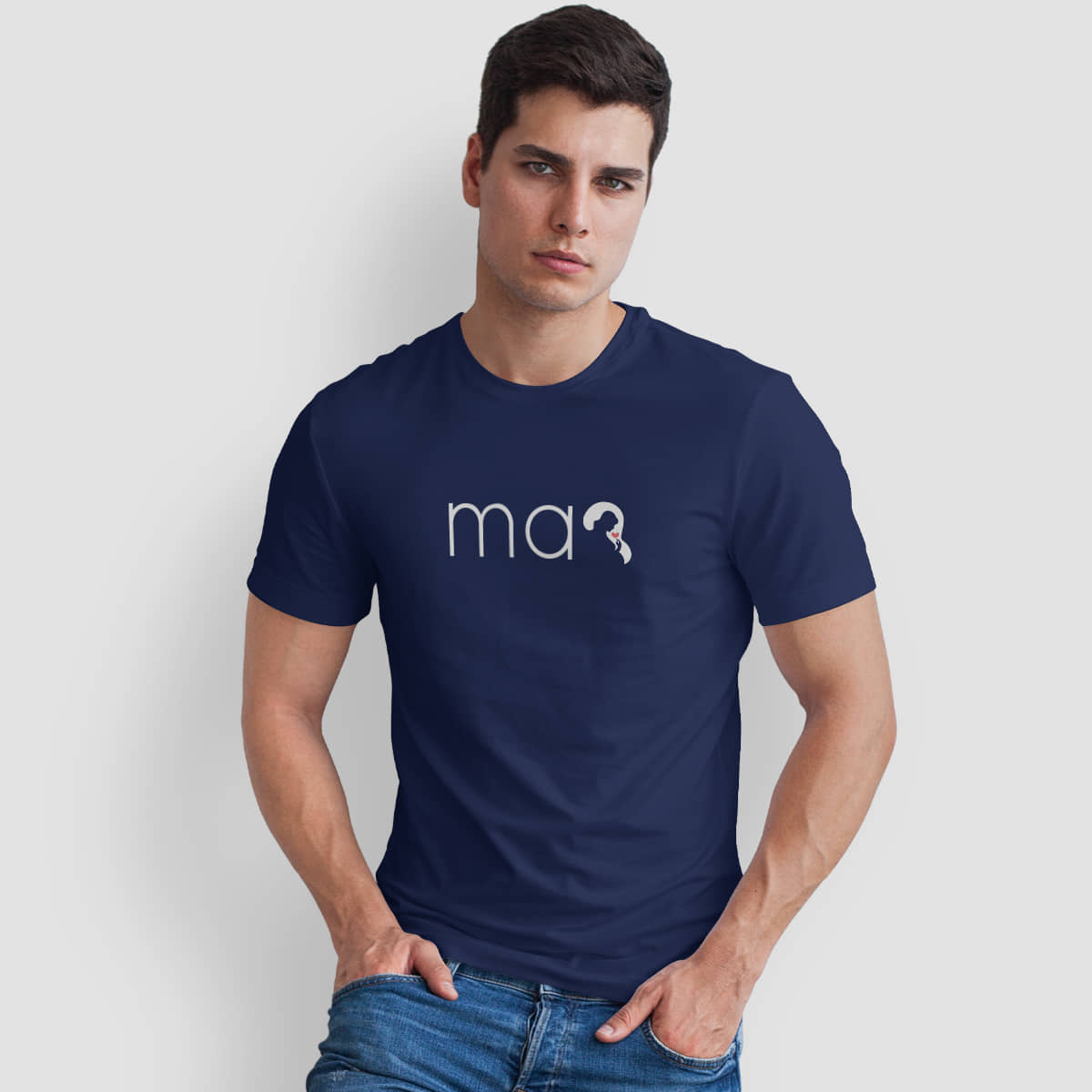 The Twenty Eight Pack of 1 Cotton Regular Fit Men's T-Shirt ( Blue )