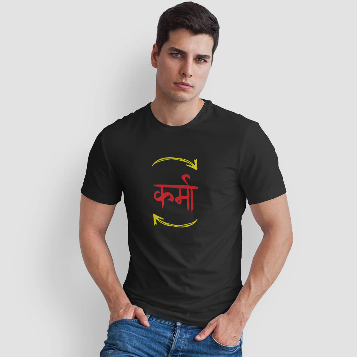 The Twenty Eight Pack of 1 Cotton Regular Fit Men's T-Shirt ( Black )