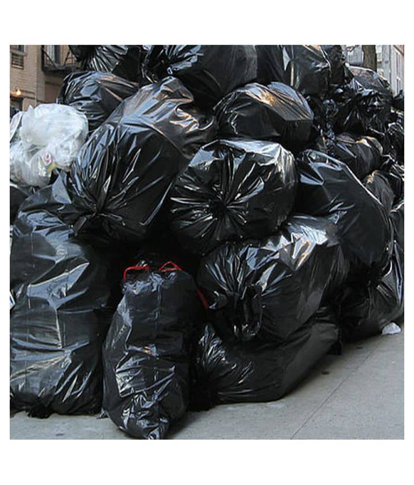 Biodegradable Compostable HDPE Can Liner Roll 17*19 Inches Biodegradable Garbage Bag(Pack of 12)