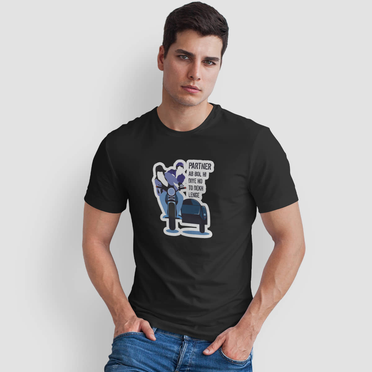 The Twenty Eight Pack of 1 Cotton Regular Fit Men's T-Shirt ( Black )