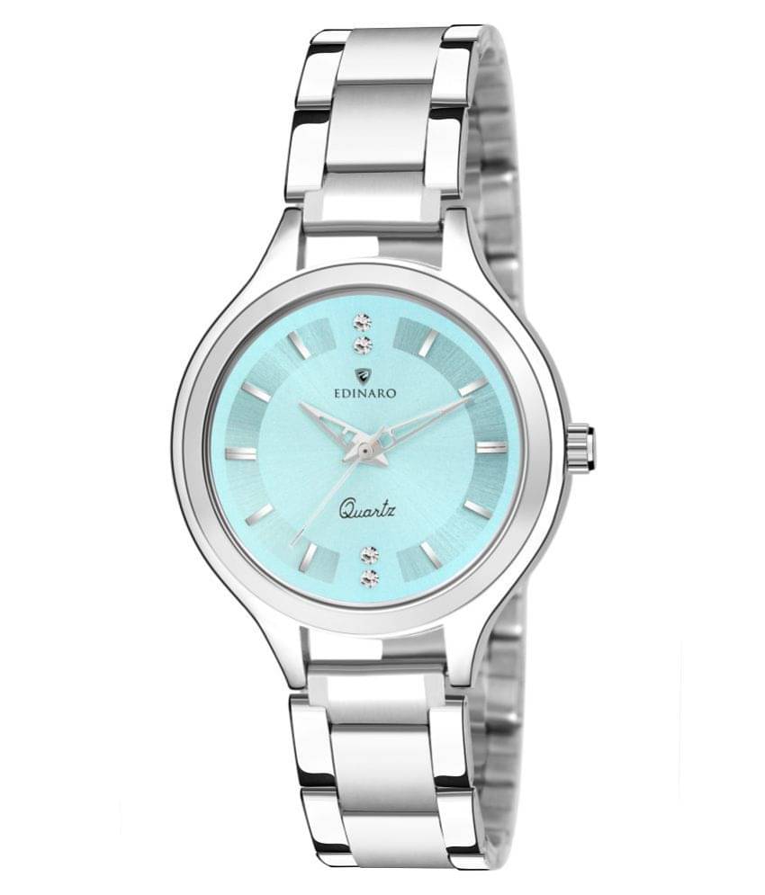     			EDINARO Stainless Steel Round Womens Watch