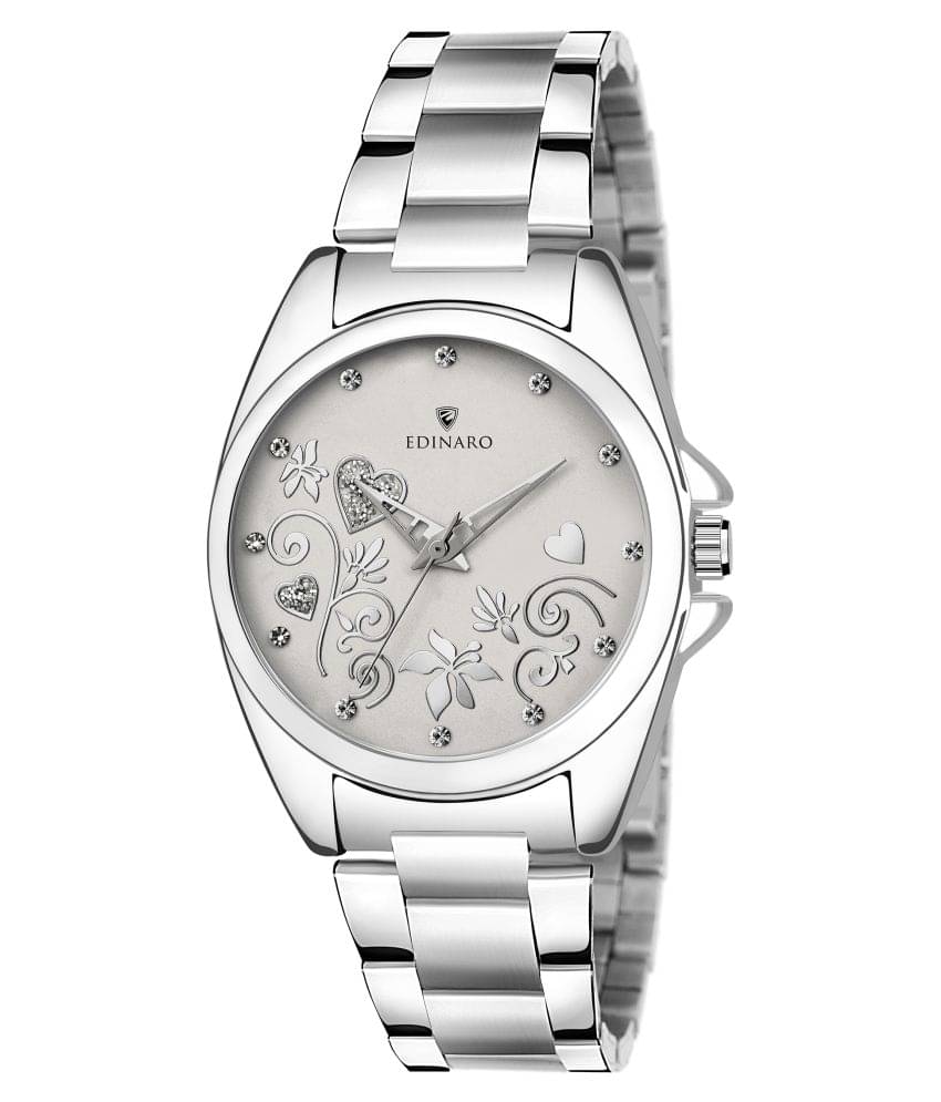     			EDINARO Stainless Steel Round Womens Watch