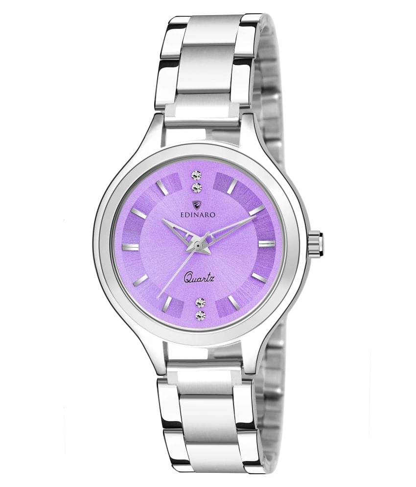     			EDINARO Stainless Steel Round Womens Watch
