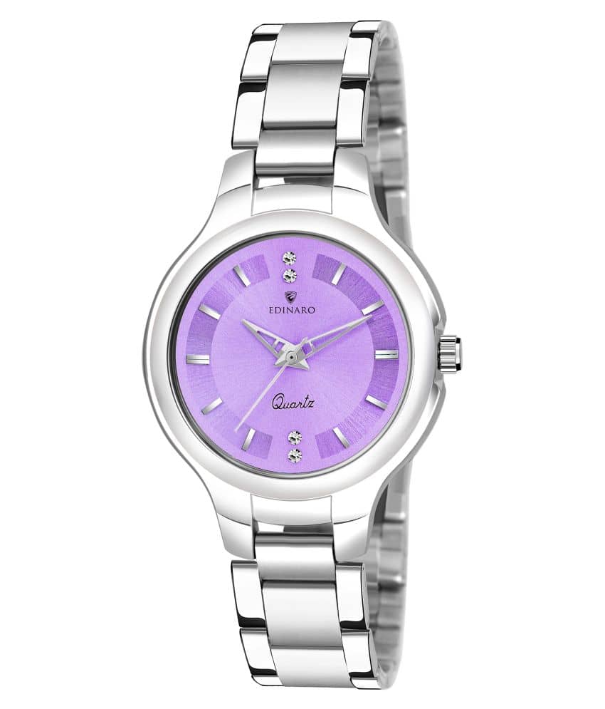 EDINARO Stainless Steel Round Womens Watch