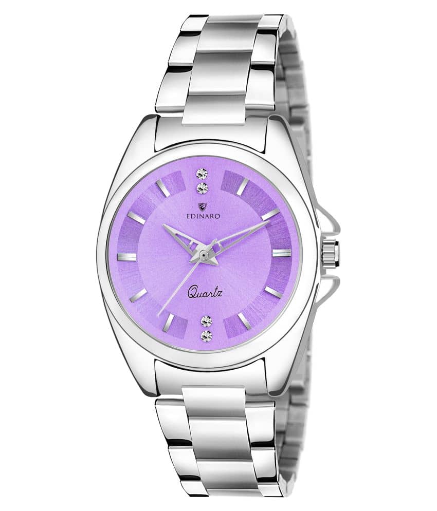 EDINARO Stainless Steel Round Womens Watch