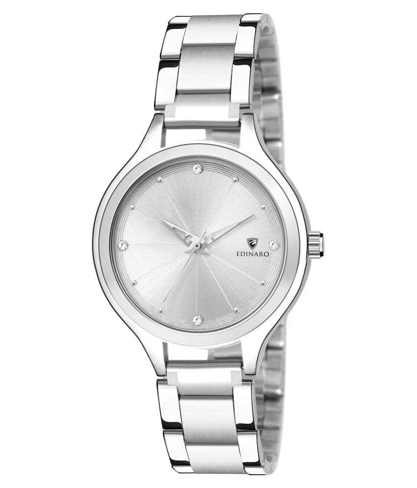     			EDINARO Stainless Steel Round Womens Watch