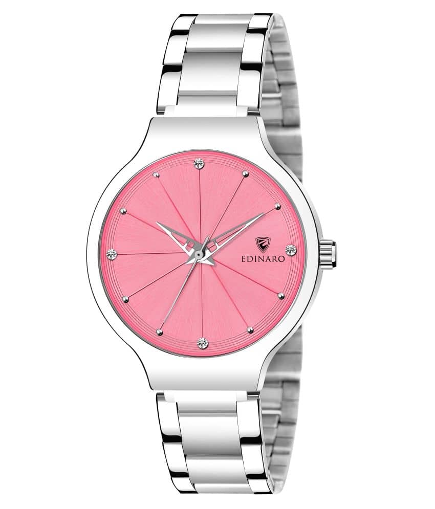 EDINARO Stainless Steel Round Womens Watch