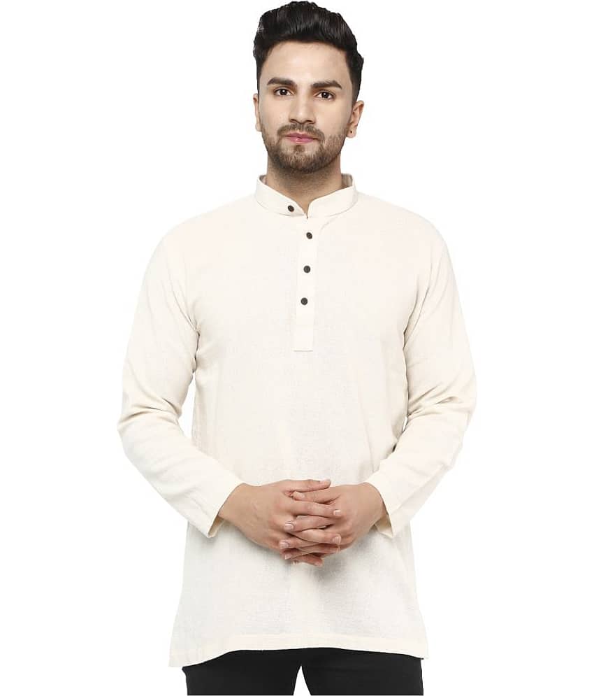 SKAVIJ Off-White Cotton Kurta Single - Kurtas & Kurta Sets | Buy online on ZillyBuy