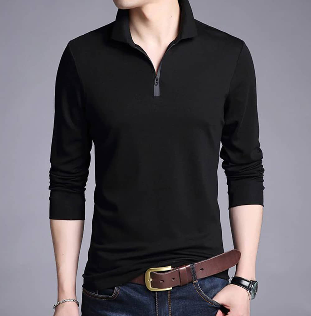 Eyebogler Pack of 1 Cotton Blend Regular Fit Men's T-Shirt ( Black )