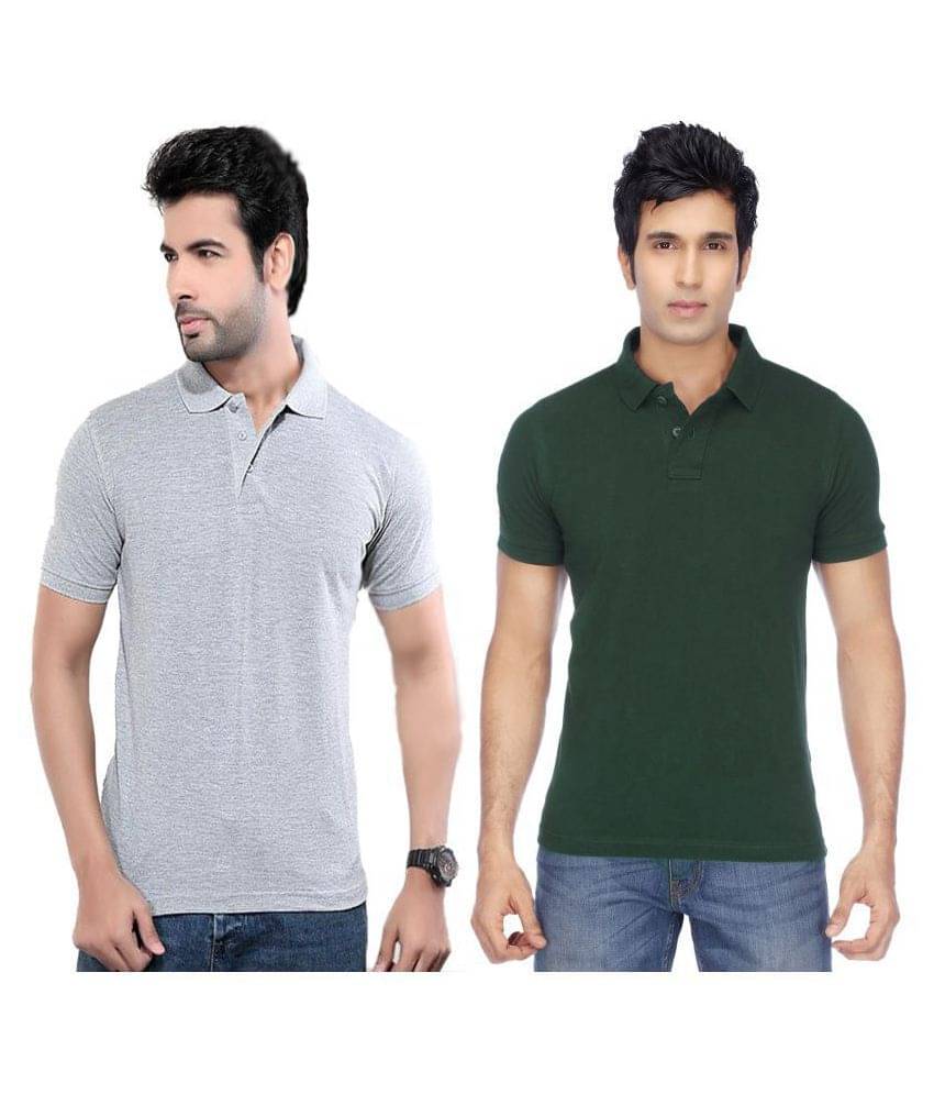 KETEX Polyester Cotton Multicolor Plain Polo T Shirt KETEX Polyester Cotton Multicolor Plain Polo T Shirt