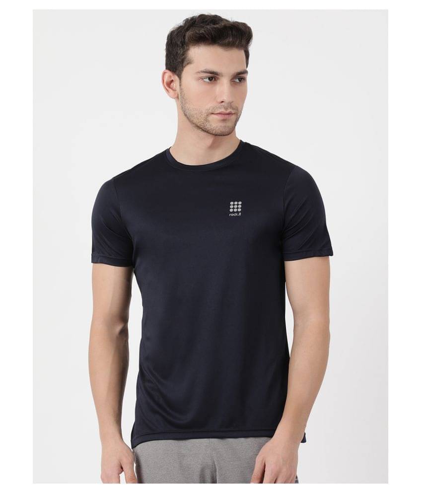 Rock.it Navy Polyester T-Shirt Rock.it Navy Polyester T-Shirt