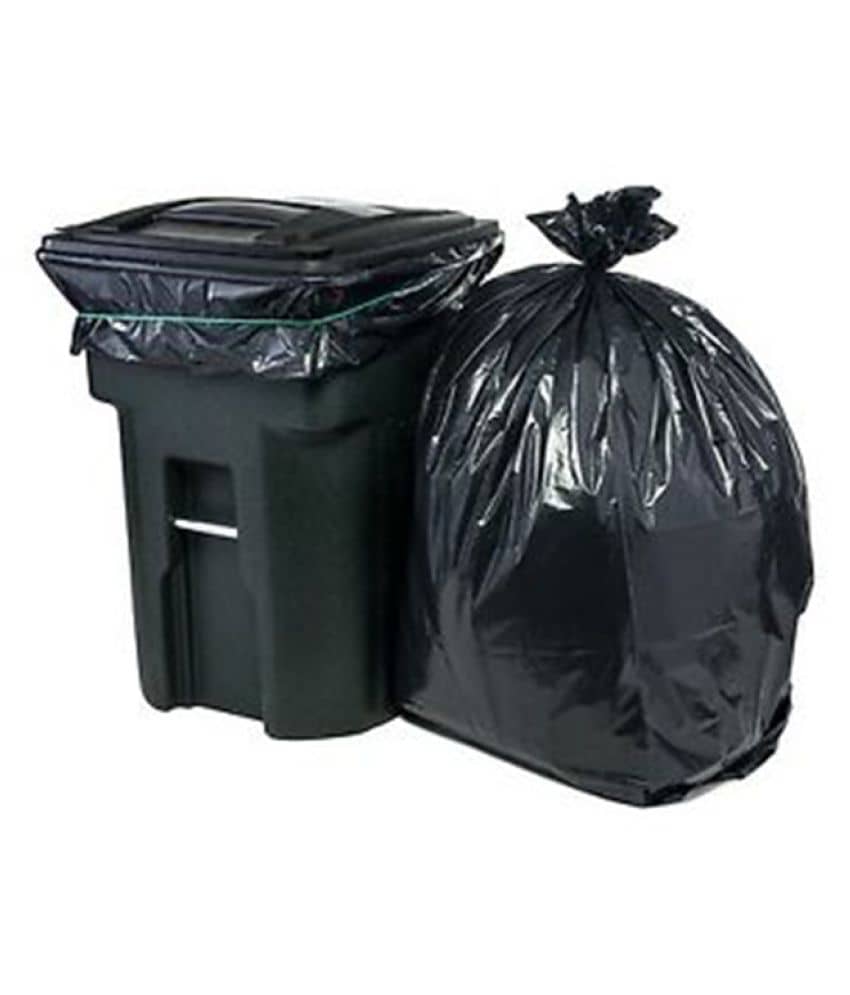 HDPE Medical Garbage Use Dustbin Liner Roll Plastic 19*21 Inches Trash Bag (Pack of 8)