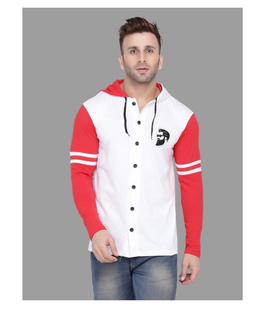     			Tfurnish Cotton Blend White Solids T-Shirt