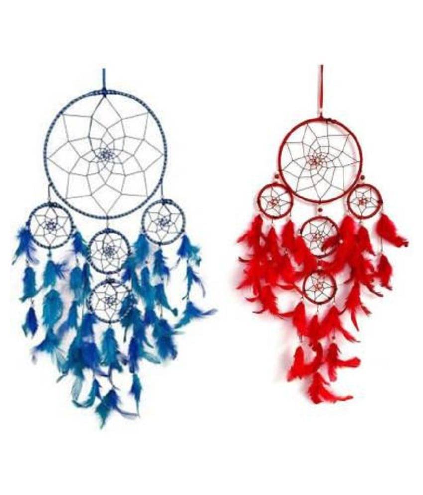 new lucky Feather Multicolour Dream Catcher - Pack of 1 ( 51 X 18 cms ) new lucky Feather Multicolour Dream Catcher - Pack of 1 ( 51 X 18 cms )