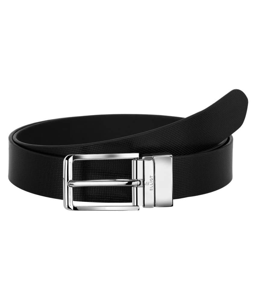 Elliot Black Leather Formal Belt