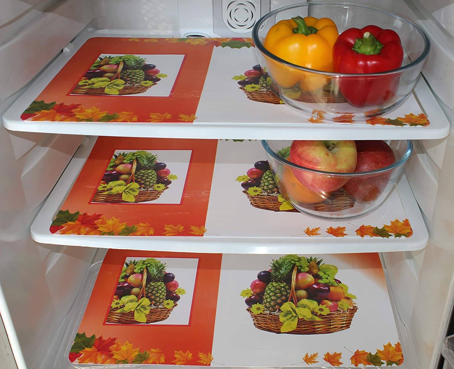     			Revexo Set of 3 PVC Multi Fridge Mats