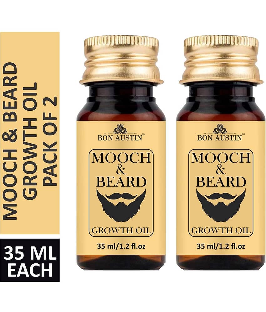 Bon Austin Mooch & Beard Oil (GROWTH) 30 ml Pack of 2 - Beard Care and Tools | Buy online on ZillyBuy